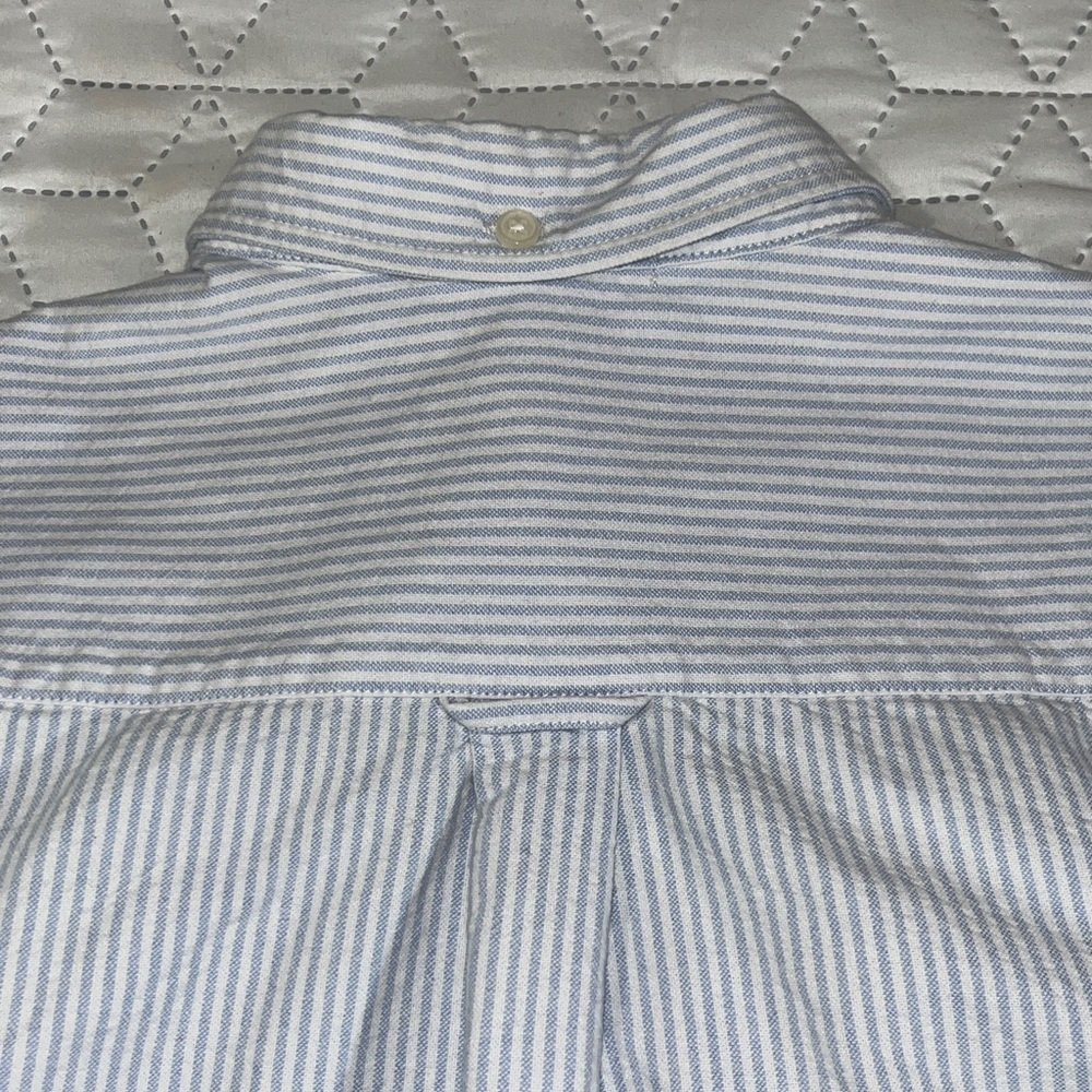 Brandy Melville Stephanie Stripe Botton Down 100% Cotton Oxford Shirt - Picture 7 of 12
